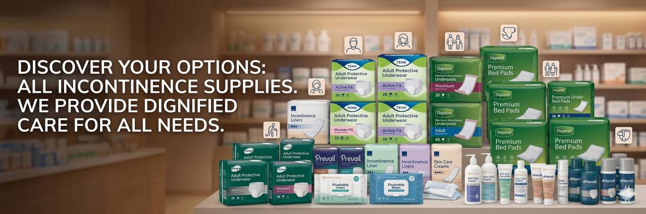 Incontinence supplies and home-care products