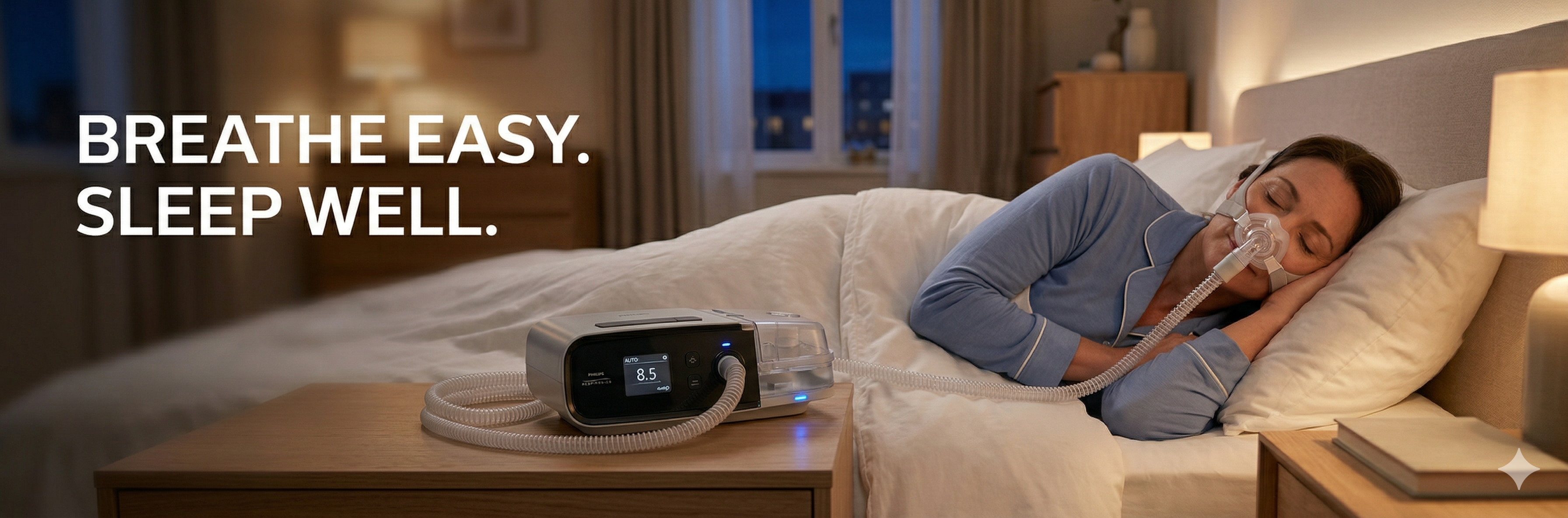 Sleep therapy equipment and support